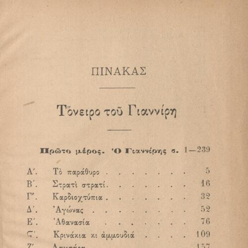 19 x 13 εκ. 2 σ. χ.α. + 512 σ. + 1 σ. χ.α., όπου στο φ. 1 κτητορική σφραγίδα CPC στο rec